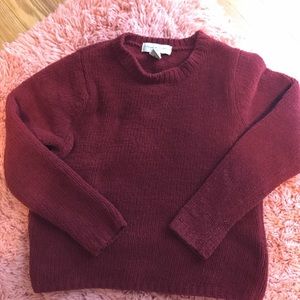 Red fluffy/warm sweater